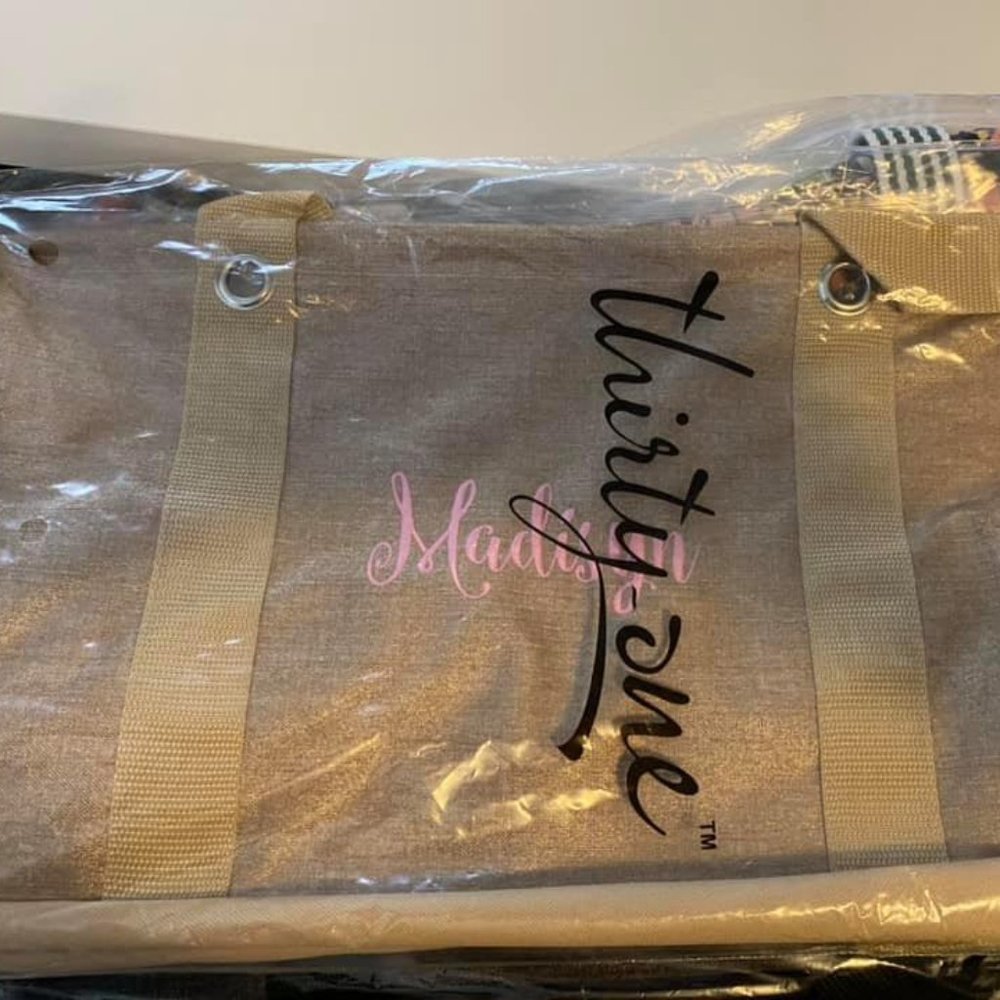 Gold & Pink Medium Tote